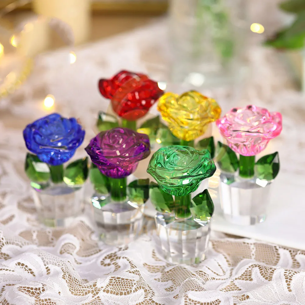 Crystal Rose Ornament For Mother's Day Girlfriend Wedding Favors Artificial Flower With Gift Box Romantic Gift Home Ornament
Crystal Rose Ornament For Mother's Day Girlfriend Wedding Favors Artificial Flower With Gift Box Romantic Gift Home Ornament