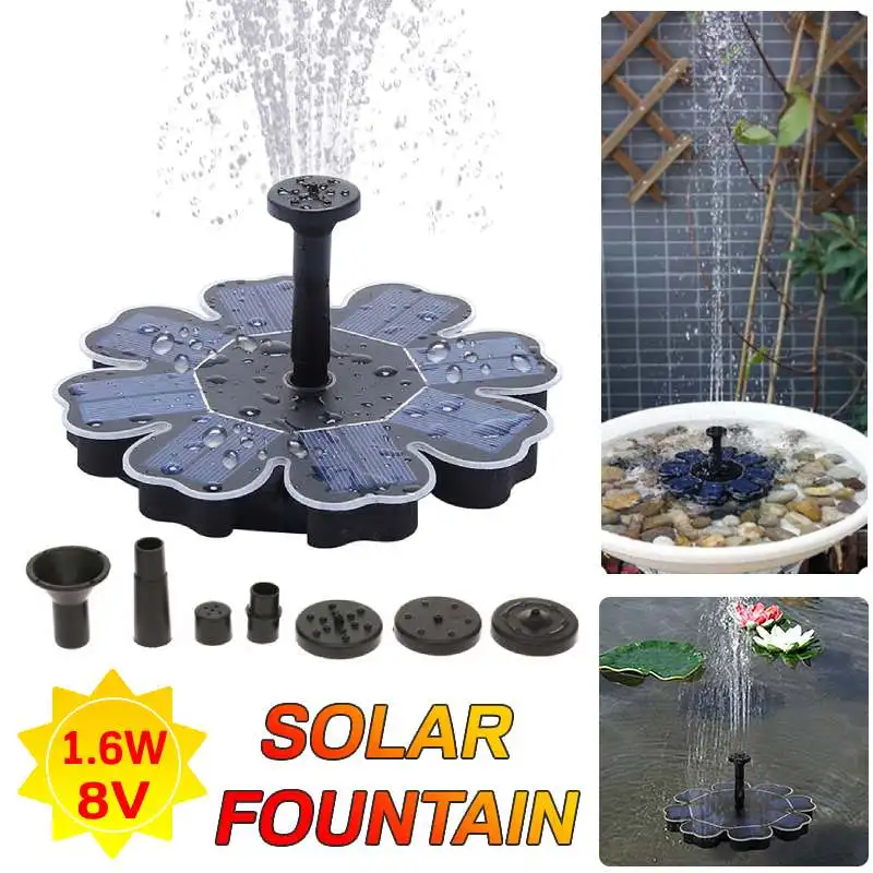 Floating Solar Fountain Waterfall Fountain Pool Pond Bird Bath Solar Panel Powered Fountain Water Pump Lotus Garden Decoration
Floating Solar Fountain Waterfall Fountain Pool Pond Bird Bath Solar Panel Powered Fountain Water Pump Lotus Garden Decoration