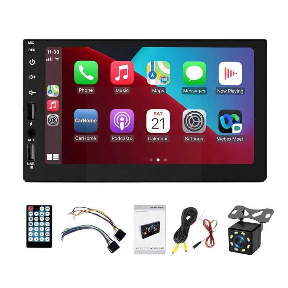 Автомагнитола 2 Din, 7 дюймов, HD, мультимедийный экран, TF-камера, USB, bluetooth, MP5, радио плеер 2 Din, FM D8M4
Автомагнитола 2 Din, 7 дюймов, HD, мультимедийный экран, TF-камера, USB, bluetooth, MP5, радио плеер 2 Din, FM D8M4