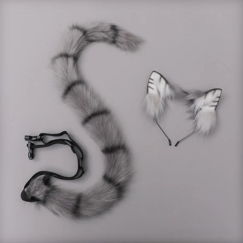 Diy Grey Cat Ears and Tail Wig High Quality 7x10x11cm Hairpin Lolita Fuzzy Kawaii Cosplay Plastic Nekopara Sweet Accessories
Diy Grey Cat Ears and Tail Wig High Quality 7x10x11cm Hairpin Lolita Fuzzy Kawaii Cosplay Plastic Nekopara Sweet Accessories