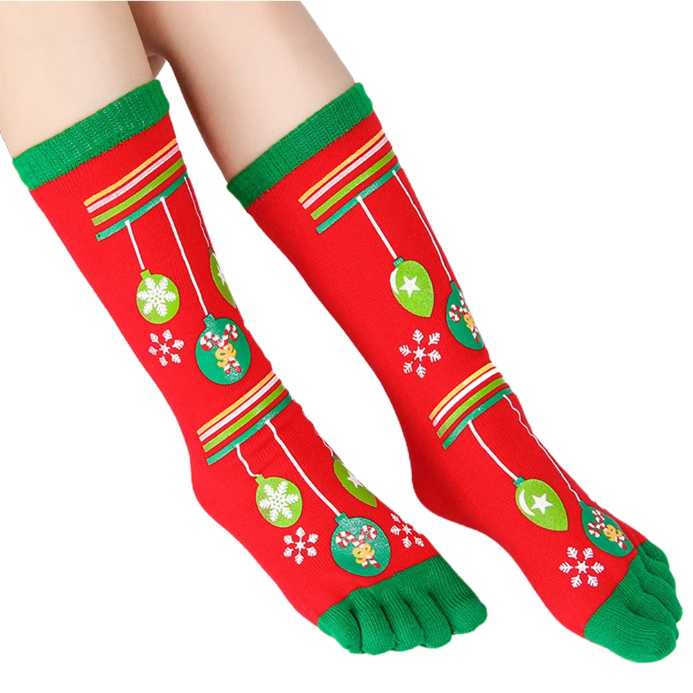 1pair Unisex Middle Tube Elastic Festival Christmas Decorations Cartoon Daily Non Slip Sweat Absorbing Long Socks Five Toes 
1pair Unisex Middle Tube Elastic Festival Christmas Decorations Cartoon Daily Non Slip Sweat Absorbing Long Socks Five Toes