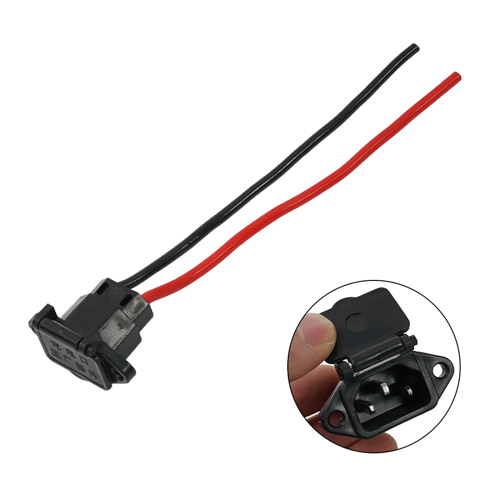 

Practical Motorcycle Socket Charger Electrical 16cm Wire E Bike With Cable 1pcs About 20CM Electrical For 48V 36V