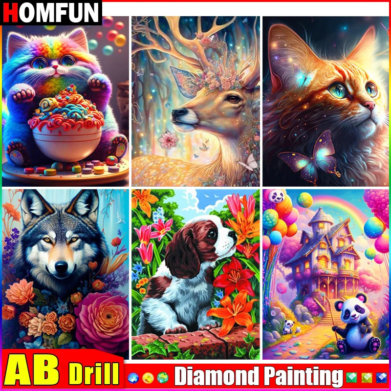 Алмазная вышивка HOMFUN AB 5D «сделай сам», полноформатная картина с животными, кошками, Волками, собаками, оленями, квадратная/круглая искусство для декора
Алмазная вышивка HOMFUN AB 5D «сделай сам», полноформатная картина с животными, кошками, Волками, собаками, оленями, квадратная/круглая искусство для декора