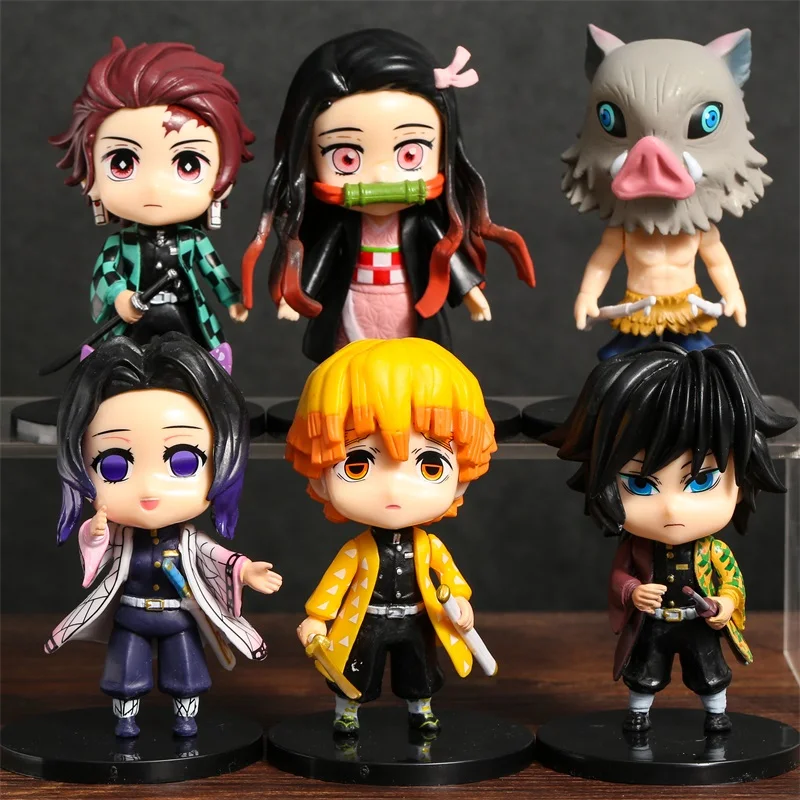 Demon Slayer Kamado Tanjirou Nezuko Agatsuma Zenitsu Hashibira Inosuke Tomioka Giyuu Kochou Shinobu PVC Figures Excellect Toys
Demon Slayer Kamado Tanjirou Nezuko Agatsuma Zenitsu Hashibira Inosuke Tomioka Giyuu Kochou Shinobu PVC Figures Excellect Toys