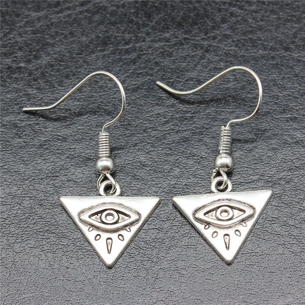 Women Vintage Drop Earrings Fashion Handmade Simple Design 2 Colors Triangle Eyes Pendant Earrings
Women Vintage Drop Earrings Fashion Handmade Simple Design 2 Colors Triangle Eyes Pendant Earrings