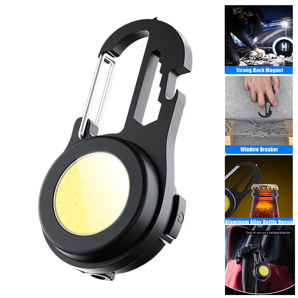 Flashlight Mini Multi-function COB Floodlight USB Rechargeable Keychain Light LED Outdoor Camping Flashlight Strong Magnet Torch
Flashlight Mini Multi-function COB Floodlight USB Rechargeable Keychain Light LED Outdoor Camping Flashlight Strong Magnet Torch