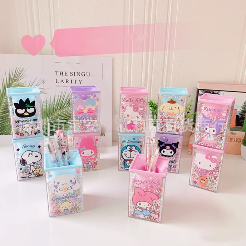 Kawaii Cinnamoroll My Melody Styling Desktop Acrylic Transparent Pen Holder Stationery Storage Bucket Makeup Brush Storage
Kawaii Cinnamoroll My Melody Styling Desktop Acrylic Transparent Pen Holder Stationery Storage Bucket Makeup Brush Storage