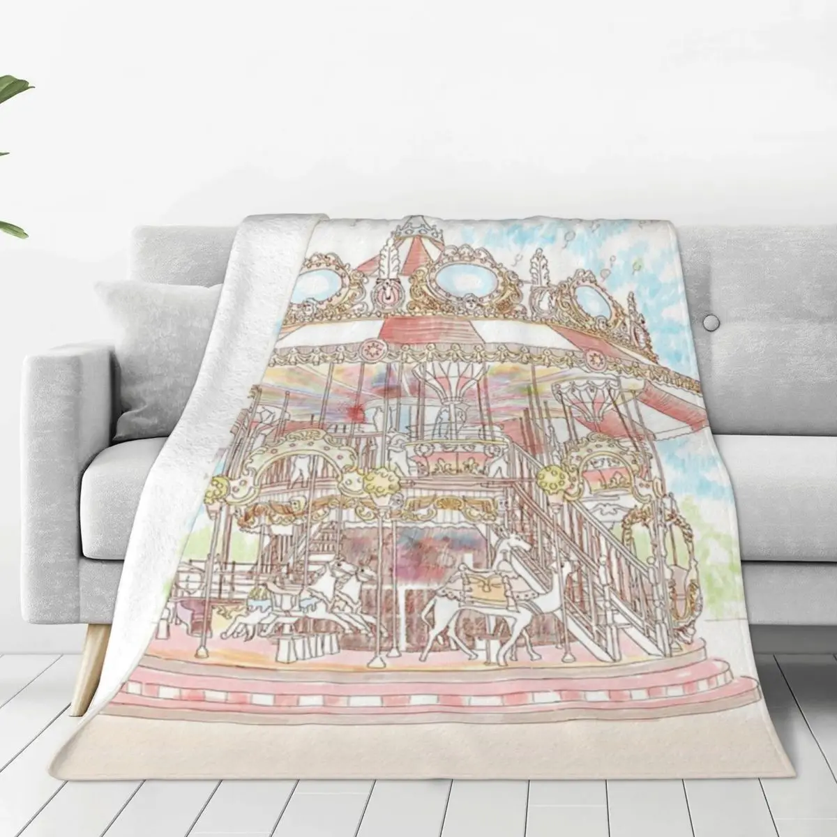 Pastel Circus Carousel Blanket Bed Soft Anime Blanket Bed Furry Winter Comforter pink girl heart cute baby microfiber soft
Pastel Circus Carousel Blanket Bed Soft Anime Blanket Bed Furry Winter Comforter pink girl heart cute baby microfiber soft