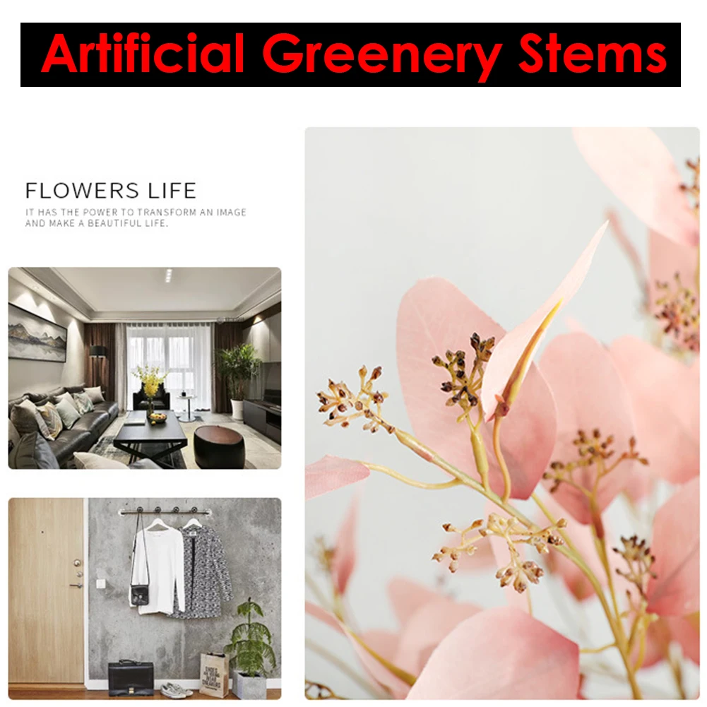 Red Artificial Leaves Large Eucalyptus Leaf Plants Wall Material Decorative Fake Plants For Home Shop Garden Party Decor 72cm
Red Artificial Leaves Large Eucalyptus Leaf Plants Wall Material Decorative Fake Plants For Home Shop Garden Party Decor 72cm