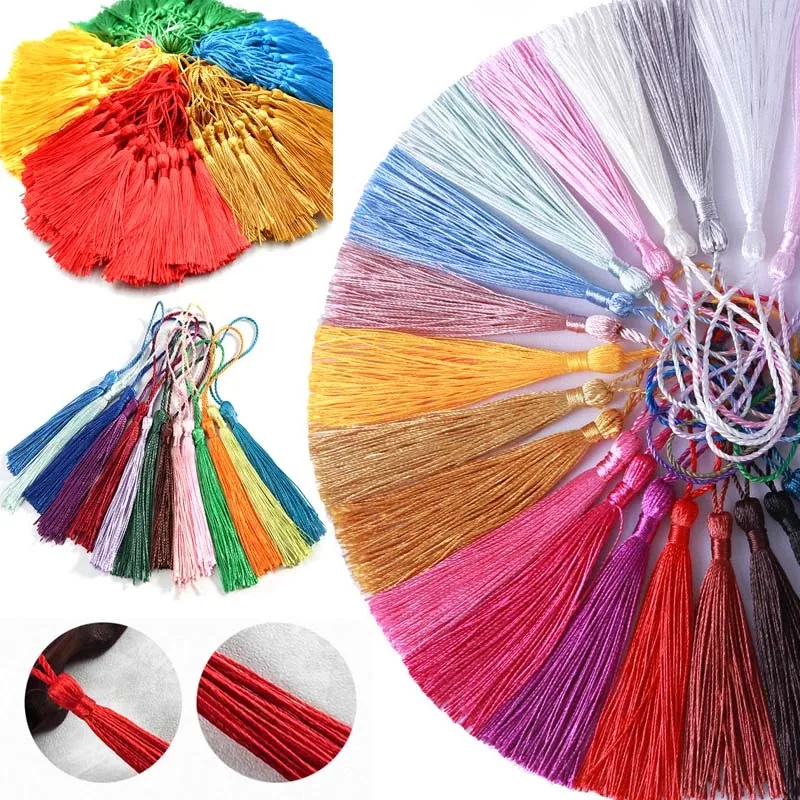 100pcs/lot 13CM Polyester Silk Tassels Fringe Spike Hanging Spike Tassel Curtains For Sewing Curtain Accessorie DIY Craft Making
100pcs/lot 13CM Polyester Silk Tassels Fringe Spike Hanging Spike Tassel Curtains For Sewing Curtain Accessorie DIY Craft Making