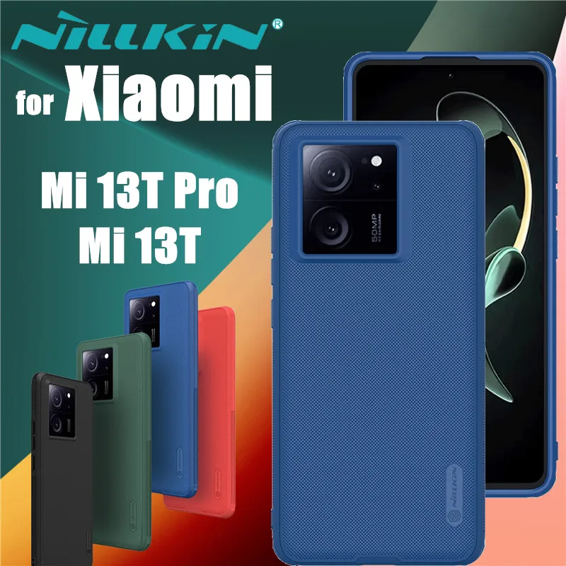 

Nillkin For Xiaomi Mi 13T Pro Case Super Frosted Shield Pro TPU Frame Hard PC Shell Luxuly Cover For Mi 13 T Pro