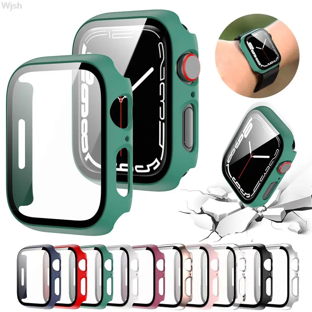 Чехол для Apple Watch Серия 7 45 мм 41 мм стекло + чехол iWatch твердая защитная оболочка Закаленное стекло пленка защита экрана бампер
Чехол для Apple Watch Серия 7 45 мм 41 мм стекло + чехол iWatch твердая защитная оболочка Закаленное стекло пленка защита экрана бампер