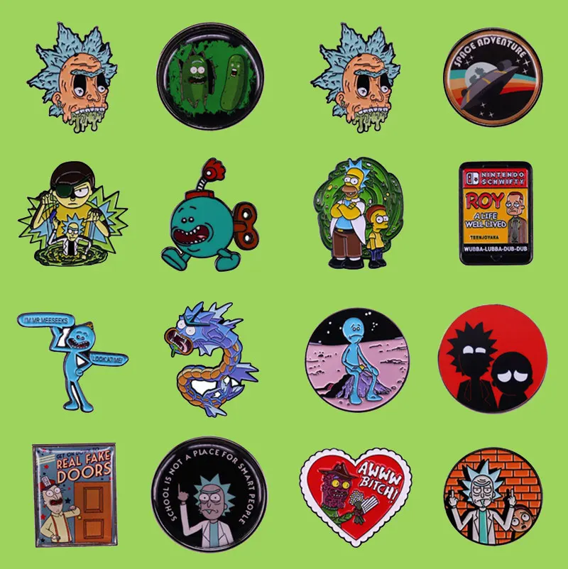 European and American Animated Science Fiction Sitcom Characters Cartoon Brooch Hat Collar Lapel Pin Parts Jewelry Gift for Kids
European and American Animated Science Fiction Sitcom Characters Cartoon Brooch Hat Collar Lapel Pin Parts Jewelry Gift for Kids