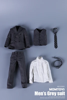 In Stock 1/6 MOMTOYS GS001 Male Grey Gentleman Business Suit Clothing Set fit 12'' Soldier Action Figure Body
In Stock 1/6 MOMTOYS GS001 Male Grey Gentleman Business Suit Clothing Set fit 12'' Soldier Action Figure Body
