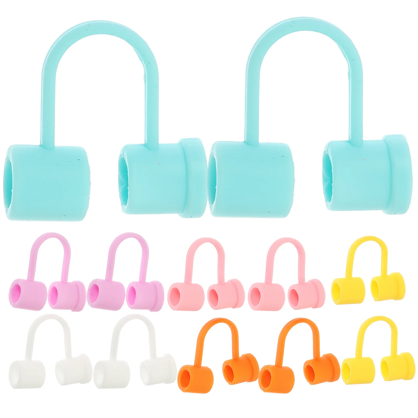 12 шт., многоразовые защитные колпачки для трубочек 
12 шт., многоразовые защитные колпачки для трубочек