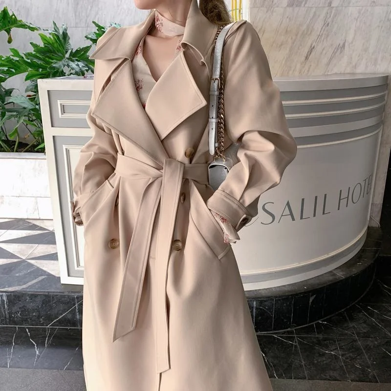 Office Lady Byyou Atmospheric Khaki Windbreaker Women's Spring Waist Long British Style Over Knee Coat Casual Coat
Office Lady Byyou Atmospheric Khaki Windbreaker Women's Spring Waist Long British Style Over Knee Coat Casual Coat