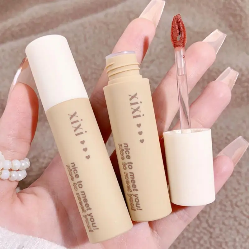 

Matte Plain Lipstick Foggy Surface Velvet Lipstick Non-stick Cup Labial Glaze Lips Makeup Do Not Fade