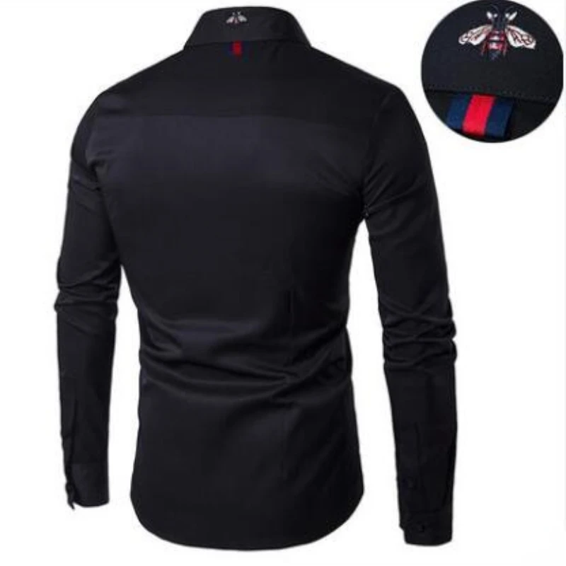 Мужская приталенная рубашка, белая деловая рубашка с длинным рукавом и квадратным вырезом, с вышивкой, лето 2022
Мужская приталенная рубашка, белая деловая рубашка с длинным рукавом и квадратным вырезом, с вышивкой, лето 2022