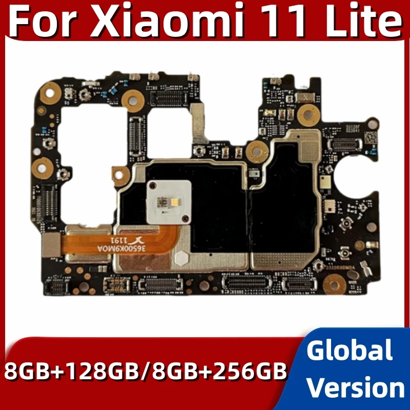 

Оригинальная разблокированная семейная материнская плата для Xiaomi Mi 11 Lite 11 lite 128 ГБ 256 ГБ, основная логическая схема, плата с полными чипами, глобальная ОС Android