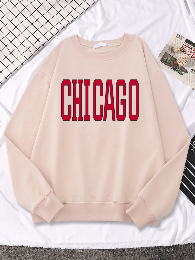 Chicago American City Red Letter Print Womens Sportswear Fashion Oversize Clothing Vintage Casual Hip Hop Pullover Woman Hoodies
Chicago American City Red Letter Print Womens Sportswear Fashion Oversize Clothing Vintage Casual Hip Hop Pullover Woman Hoodies