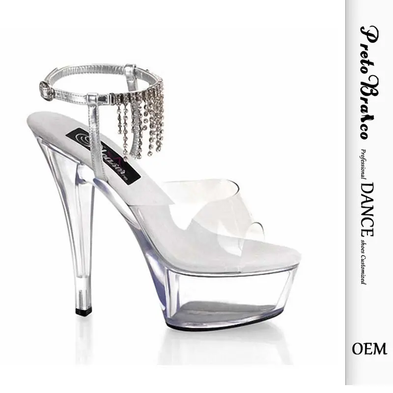 Women's Shoes High Heel Open Toe Diamond Dance Sandals Diamond Chain Tassel Crystal 15cm Heel 5cm Platform YKC
Women's Shoes High Heel Open Toe Diamond Dance Sandals Diamond Chain Tassel Crystal 15cm Heel 5cm Platform YKC