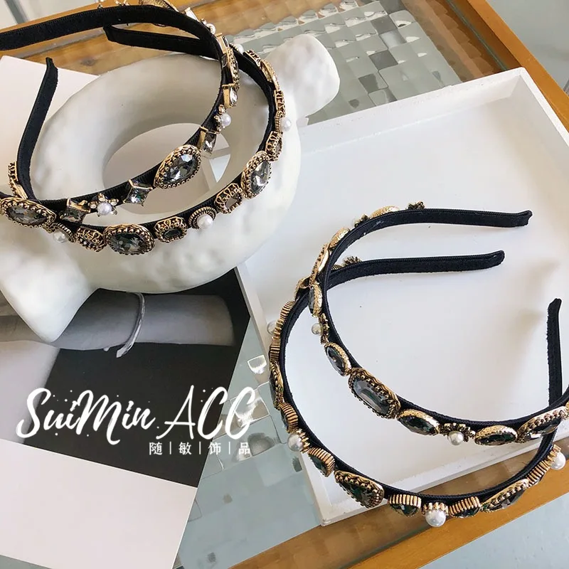 Gem Baroque Headbands For Women Fahion Diamond Hair Accessories Pearl Headband For Girls Crown Flower Hairbands Head Wrap
Gem Baroque Headbands For Women Fahion Diamond Hair Accessories Pearl Headband For Girls Crown Flower Hairbands Head Wrap