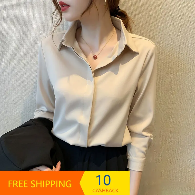 Silk Shirt for Women 2023 New Business Suit Long Sleeves Inner Wear Design Sense Niche Top White Silk Shirt White Shirt Women
Silk Shirt for Women 2023 New Business Suit Long Sleeves Inner Wear Design Sense Niche Top White Silk Shirt White Shirt Women