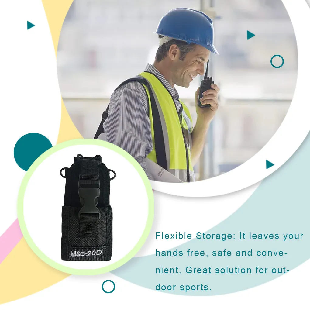 MSC-20D Nylon Bag Solid Color Wear-resistant Adjustable Interphone Carry Container Walkie Talkie Radio Holder Pouch
MSC-20D Nylon Bag Solid Color Wear-resistant Adjustable Interphone Carry Container Walkie Talkie Radio Holder Pouch
