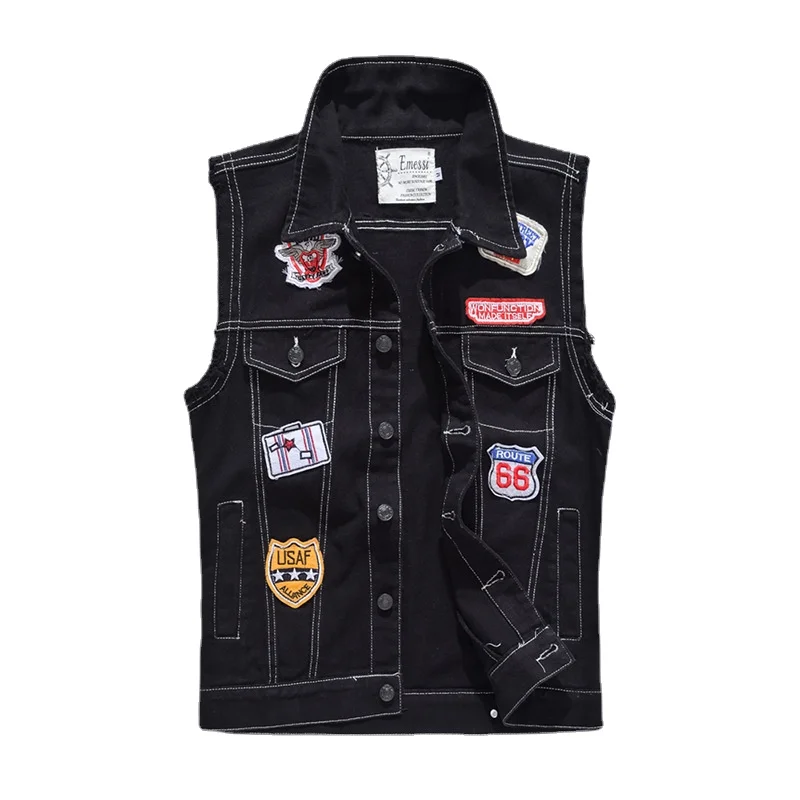 Men Black Denim Vests Waistcoats Jackets New Fashion Male Slim Fit Denim Coats Vests Street Wear Holes Jeans Vests Size S-5XL
Men Black Denim Vests Waistcoats Jackets New Fashion Male Slim Fit Denim Coats Vests Street Wear Holes Jeans Vests Size S-5XL