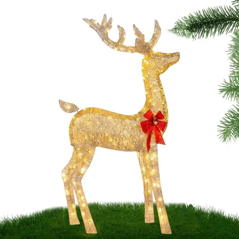 Lighted Christmas Reindeer Light Up Fawn Decoration For Garden Warm White LED Elk Garden Lights Dreamy Festive Outdoor Shining
Lighted Christmas Reindeer Light Up Fawn Decoration For Garden Warm White LED Elk Garden Lights Dreamy Festive Outdoor Shining