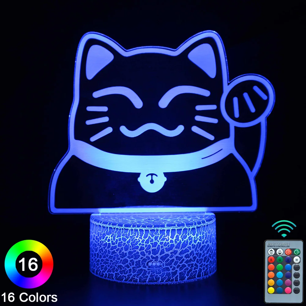 Cats LED 3D Night Lights Touch Remote Control Novelty Table Desk Lamp Room Decor Christmas Birthday Gift -No.968
Cats LED 3D Night Lights Touch Remote Control Novelty Table Desk Lamp Room Decor Christmas Birthday Gift -No.968