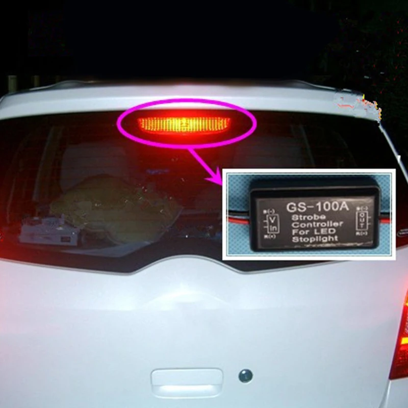 Universal Strobe Controller Brake Light Flasher Module Flashing Backlight 12-24V
Universal Strobe Controller Brake Light Flasher Module Flashing Backlight 12-24V