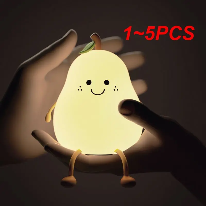1~5PCS Night Light Pear Shaped Rechargeable/Battery Colorful Dimming Touch Silicone Table Lamp Bedside Decoration Light Kid Gift
1~5PCS Night Light Pear Shaped Rechargeable/Battery Colorful Dimming Touch Silicone Table Lamp Bedside Decoration Light Kid Gift