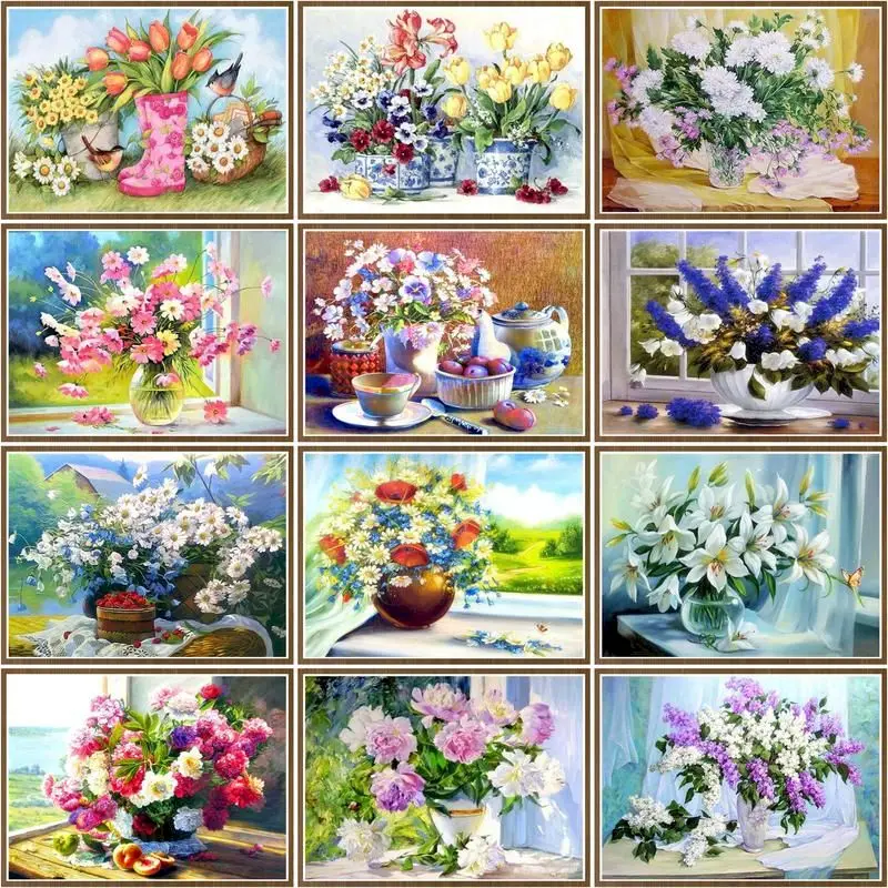 CHENISTORY DIY Painting By Number Flower In Vase Art Drawing On Canvas Gift Pictures By Numbers Home Decor
CHENISTORY DIY Painting By Number Flower In Vase Art Drawing On Canvas Gift Pictures By Numbers Home Decor