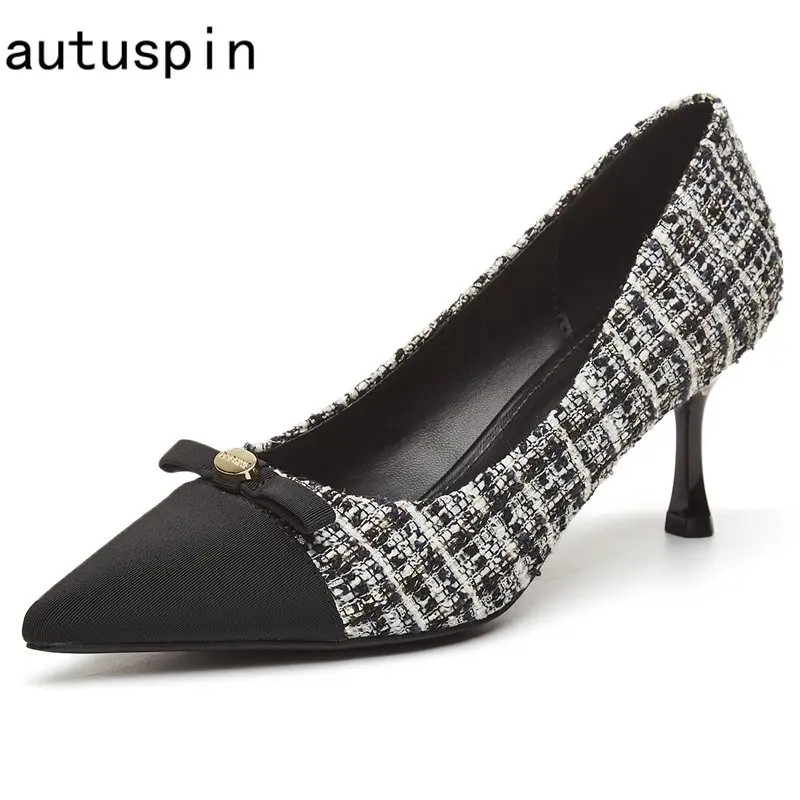 Autuspin Ladies High Heels Spring Summer Classic Butterfly Knot Pointed Toe Women Pumps Bridal Wedding Banquet Dress Shoes Woman
Autuspin Ladies High Heels Spring Summer Classic Butterfly Knot Pointed Toe Women Pumps Bridal Wedding Banquet Dress Shoes Woman