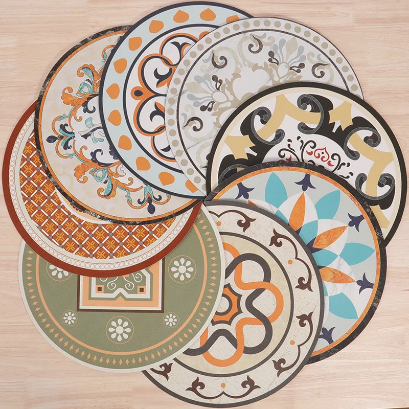Diameter 33cm Round Placemat Luxury Retro Style Placemat Coffee Mats Dining Table Table Mat Non-slip Insulation Pad Place Mats
Diameter 33cm Round Placemat Luxury Retro Style Placemat Coffee Mats Dining Table Table Mat Non-slip Insulation Pad Place Mats
