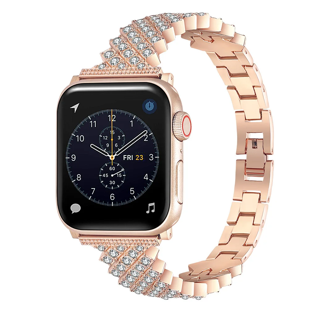 Metal Strap for apple watch band bling bracelet chain for iwatch series87654321SE Ultra 40/41mm 44/45mm Light luxury women wrist
Metal Strap for apple watch band bling bracelet chain for iwatch series87654321SE Ultra 40/41mm 44/45mm Light luxury women wrist