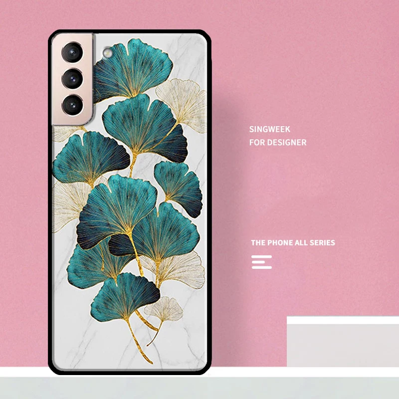 Роскошный чехол Ginkgo Leaf для Samsung Galaxy S20 FE S8 S9 S10 Plus Note 10 20 Ultra S21 телефона | Мобильные