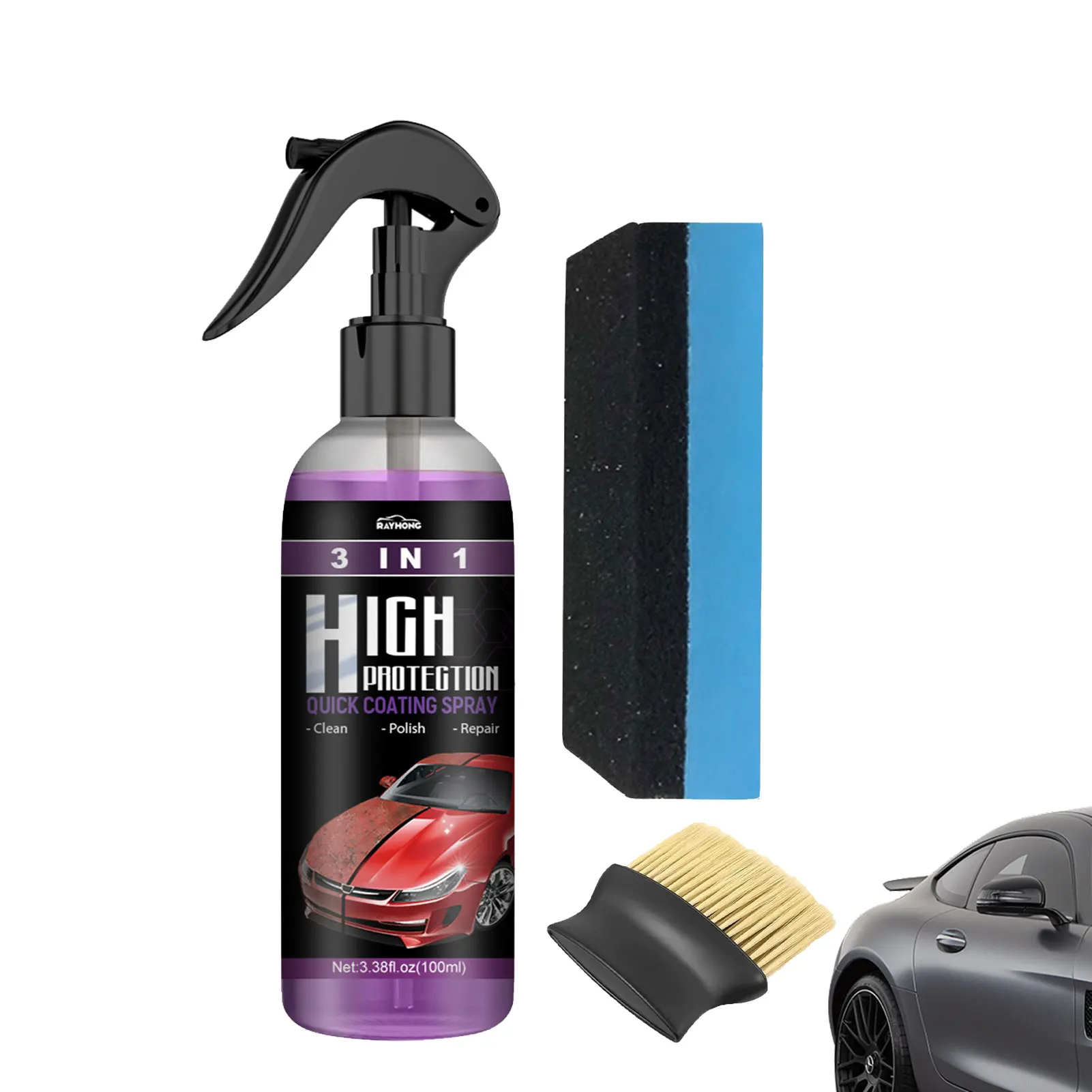100ml Car Nano Ceramic Coating Waterless Quick Coat Car Wax Polish Spray With Cleaning Sponge Brush Paint Scratch Repair Remover
100ml Car Nano Ceramic Coating Waterless Quick Coat Car Wax Polish Spray With Cleaning Sponge Brush Paint Scratch Repair Remover