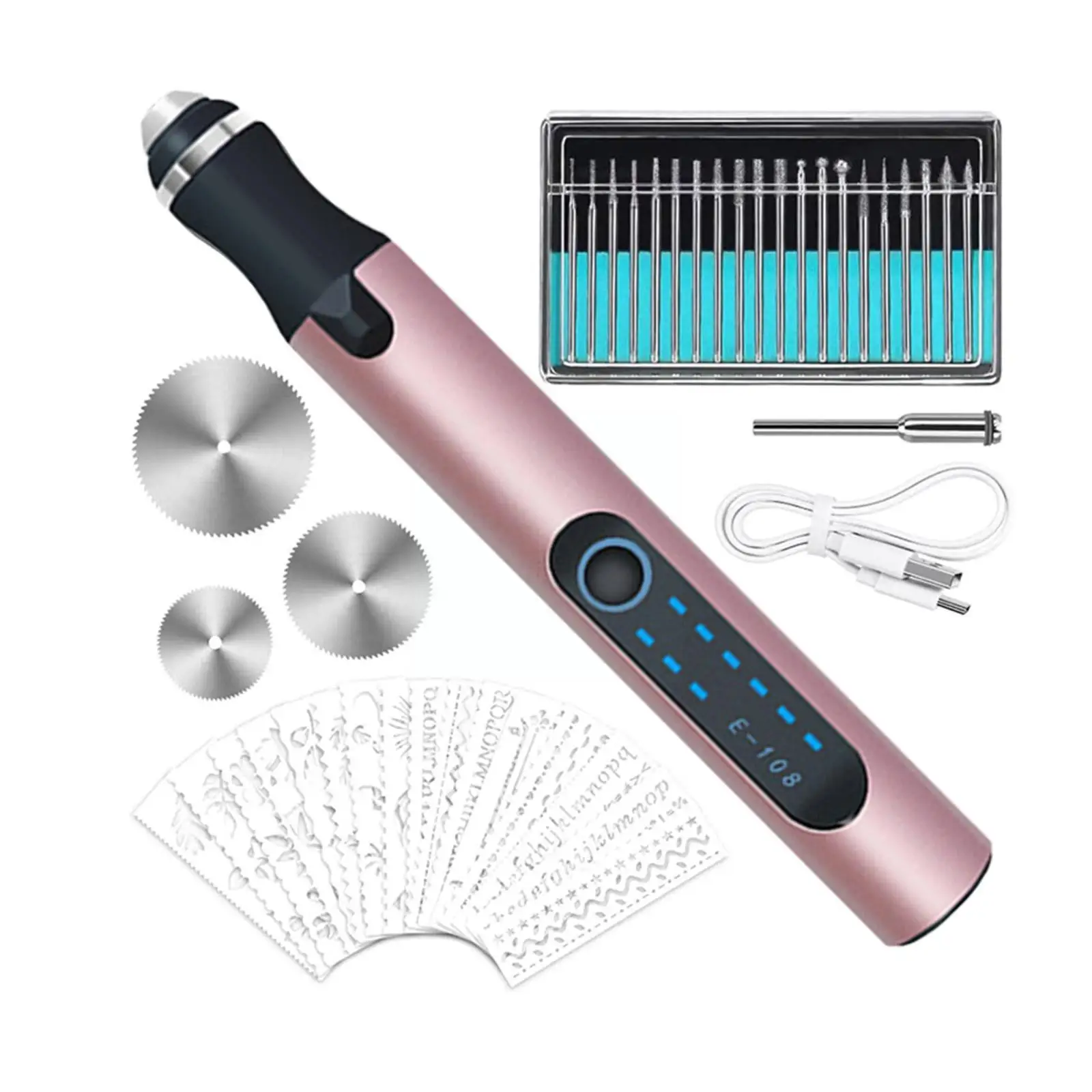 Mini Drill Engraving Pen, Electric Engraving Tool Kit Usb Rechargeable Engraver Etching Pen Micro-cordless Carve Tool For D M9d0
Mini Drill Engraving Pen, Electric Engraving Tool Kit Usb Rechargeable Engraver Etching Pen Micro-cordless Carve Tool For D M9d0