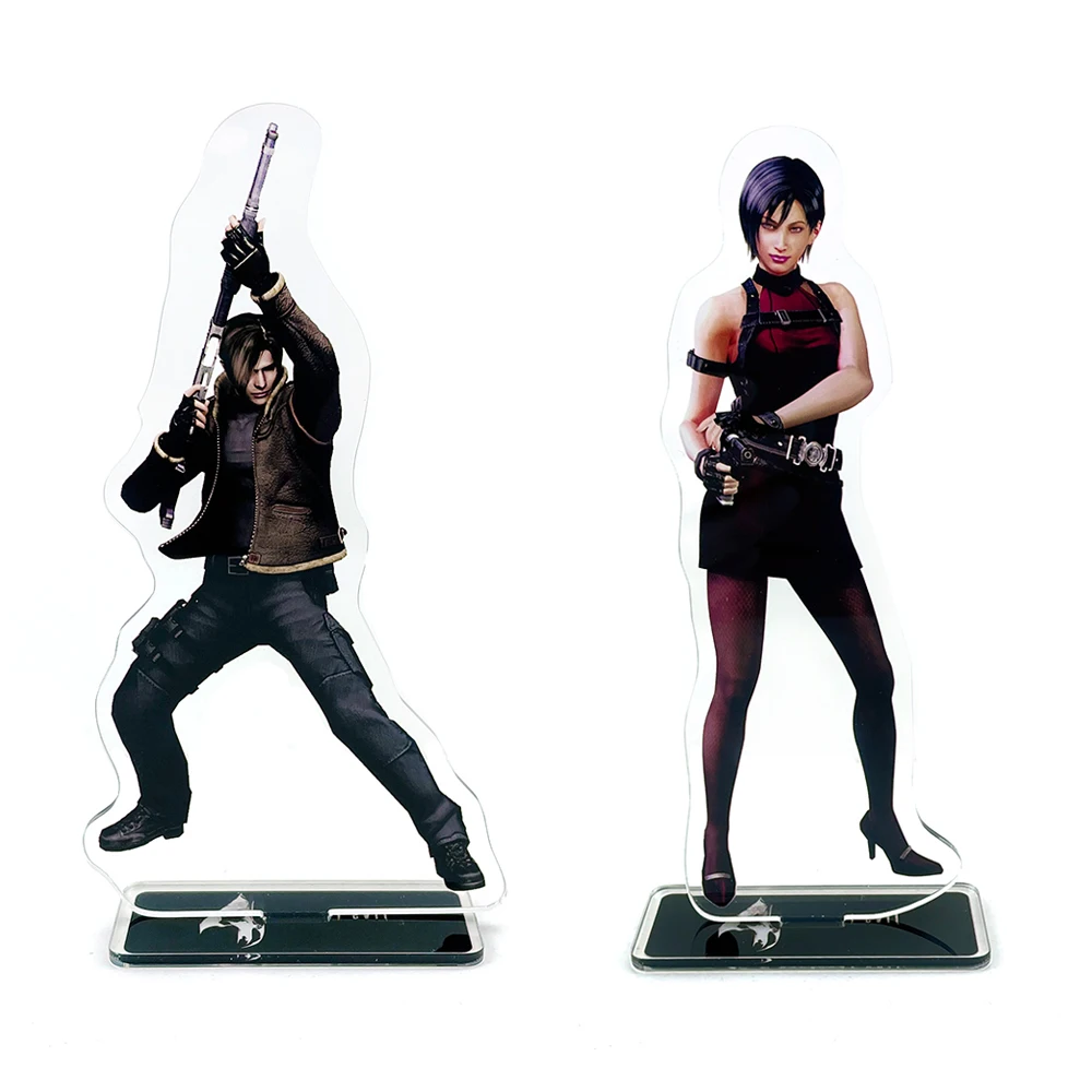 

Resident 4 Leon Scott Kennedy Ada Wong A style acrylic stand figure model plate cake topper anime
