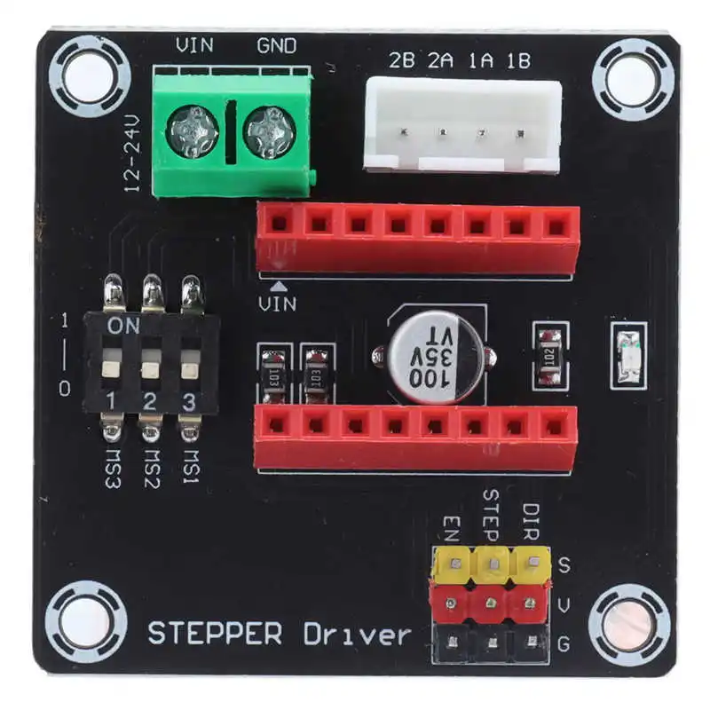 A4988/DRV8825 Stepper Motor Driver Expansion Board For 3D Printer High Efficiency 42 Stepper Motor Electronic Components
A4988/DRV8825 Stepper Motor Driver Expansion Board For 3D Printer High Efficiency 42 Stepper Motor Electronic Components