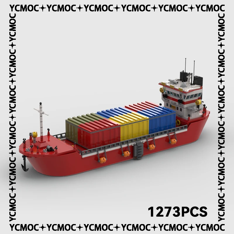 

Конструктор Moc, модель корабля, городской большой грузовой корабль, технический кирпич, сборка своими руками, Детский конструктор, праздничные подарки