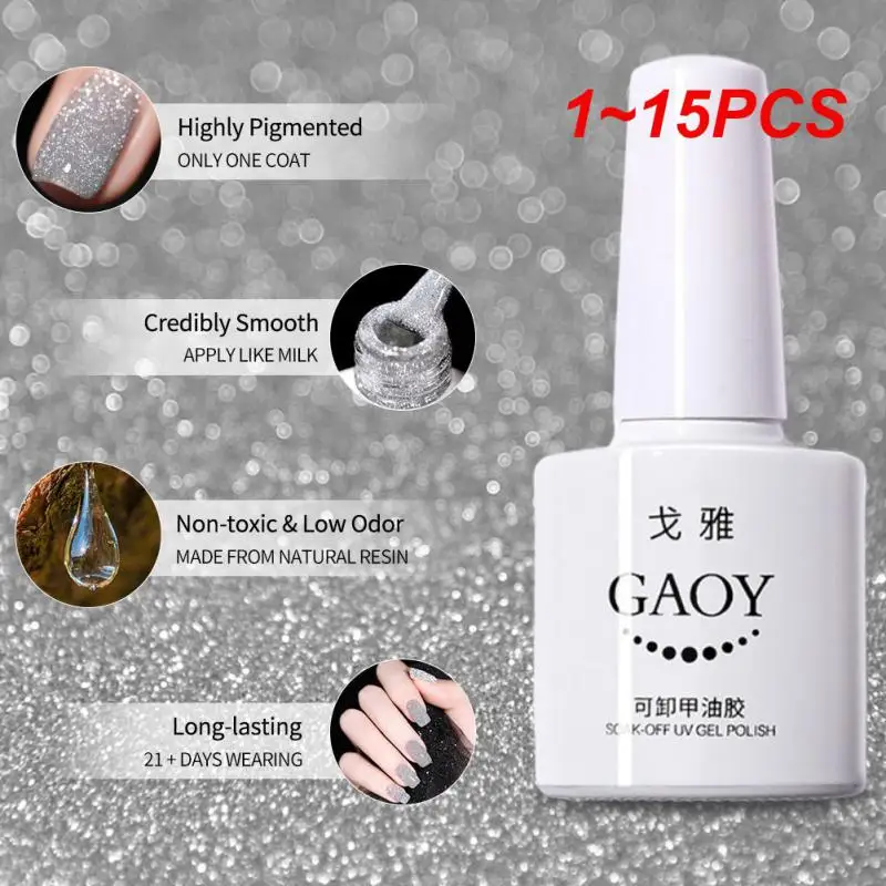 1~15PCS Reflective Glitter Gel Nail Polish 7ml Sparkling Auroras Laser Nail Gel Nail Art Varnish Semi Permanent Top Base For
1~15PCS Reflective Glitter Gel Nail Polish 7ml Sparkling Auroras Laser Nail Gel Nail Art Varnish Semi Permanent Top Base For