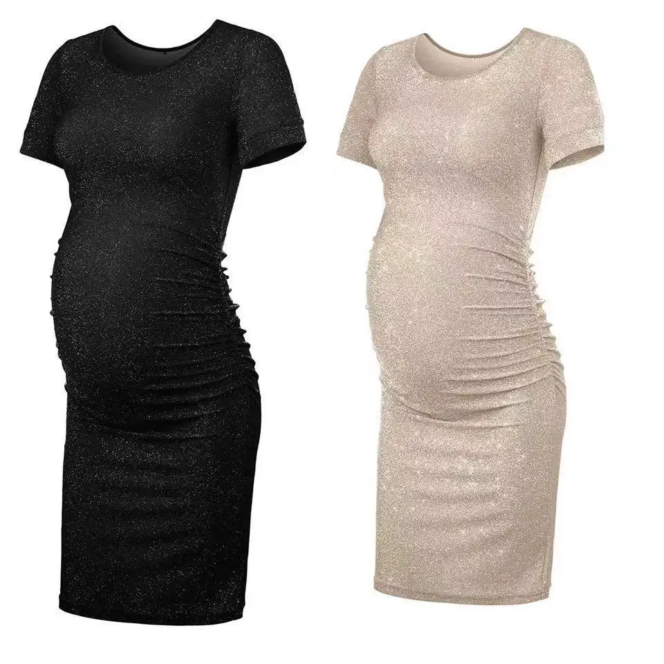 Maternity Dresses Women Sequins Sexy Short-sleeved Side Ruched Pregnant Woman Photoshoot Props Party Dress Maternity Clothes
Maternity Dresses Women Sequins Sexy Short-sleeved Side Ruched Pregnant Woman Photoshoot Props Party Dress Maternity Clothes