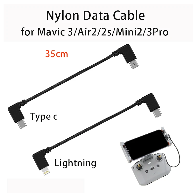for DJI Mavic 3 Date Cable Air 2/2s Remote Controller Mini 2/3 Pro Type-c Lightning Phone Tablet Line Adapter Wire Connector
for DJI Mavic 3 Date Cable Air 2/2s Remote Controller Mini 2/3 Pro Type-c Lightning Phone Tablet Line Adapter Wire Connector