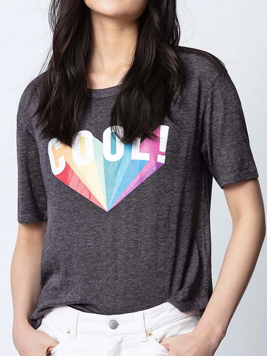 Cool Rainbow Print T-Shirt Women 2022 Summer Casual Round Short Sleeve T-shirts Tees Tops Luxury Fashion Tee Shirt Female
Cool Rainbow Print T-Shirt Women 2022 Summer Casual Round Short Sleeve T-shirts Tees Tops Luxury Fashion Tee Shirt Female