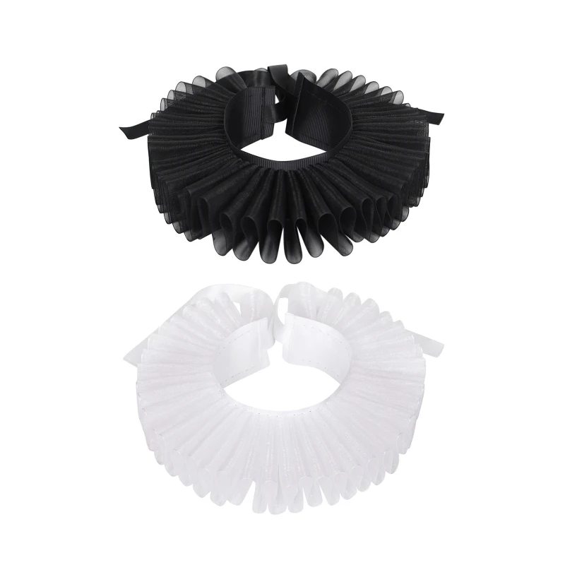Renaissance Collar Vintage Women Elizabethan Victorian Period Choker Wrap Ruffled Collar Cosplay Neck Ruff Cosplay Props
Renaissance Collar Vintage Women Elizabethan Victorian Period Choker Wrap Ruffled Collar Cosplay Neck Ruff Cosplay Props