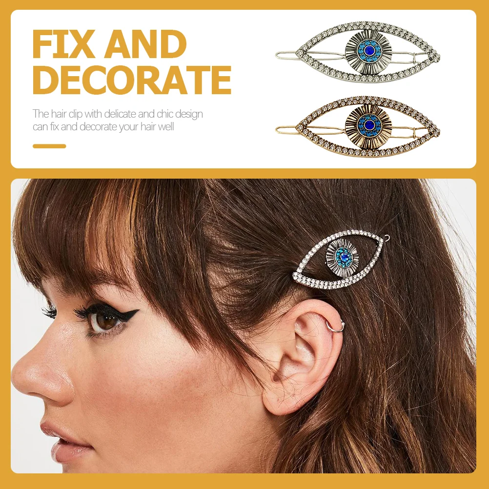 2 Pcs Metal Hair Clip Hairpin Women Pins Girls Hairpins European American Evil Eye Clips Bridesmaid
2 Pcs Metal Hair Clip Hairpin Women Pins Girls Hairpins European American Evil Eye Clips Bridesmaid