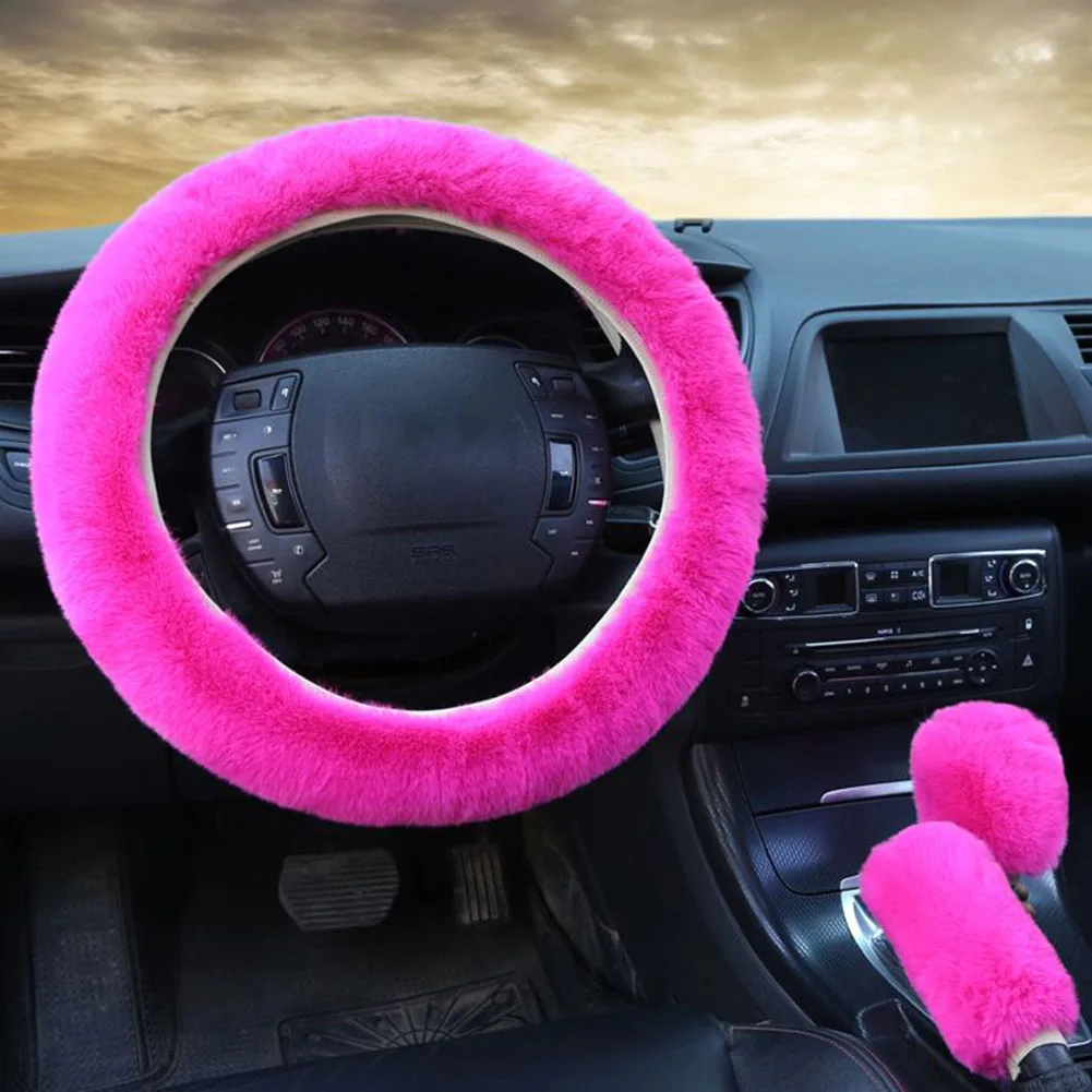 3 Pcs Fur Fluffy Thick Auto Car Steering Wheel Plush Cover Handbrake Cap Shift Gear Cover Soft Wool Winter Faux Wool Unisex
3 Pcs Fur Fluffy Thick Auto Car Steering Wheel Plush Cover Handbrake Cap Shift Gear Cover Soft Wool Winter Faux Wool Unisex